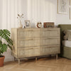 Wooden Chest Of 6 Drawers 110cm Wide - Velmora
