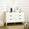 Wooden Chest Of 6 Drawers 120cm Wide - Velmora