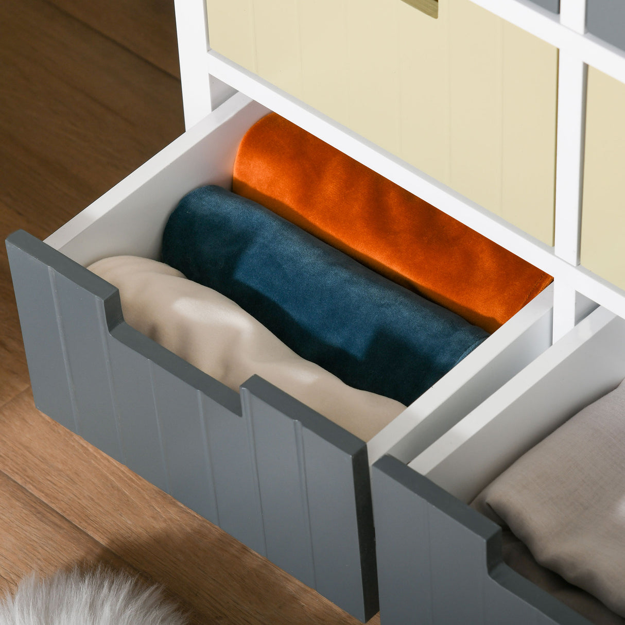 Wooden Chest Of 6 Drawers 62cm Wide - Velmora