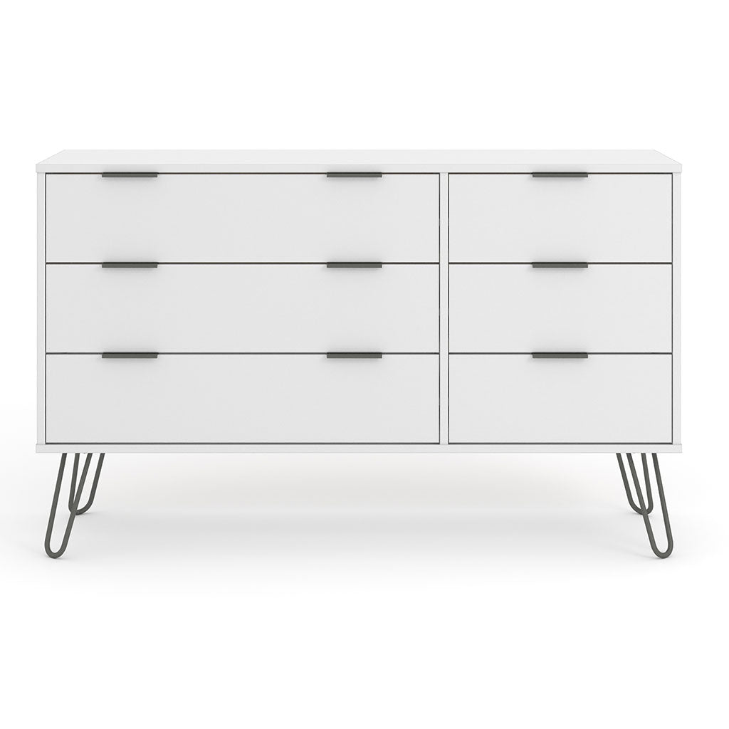 Wooden Chest Of 6 Drawers - Augusta