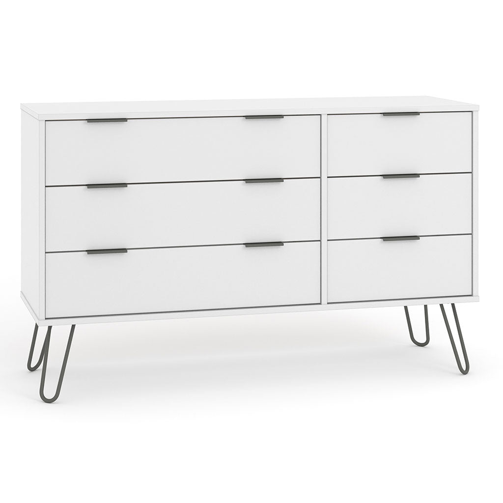 Wooden Chest Of 6 Drawers - Augusta