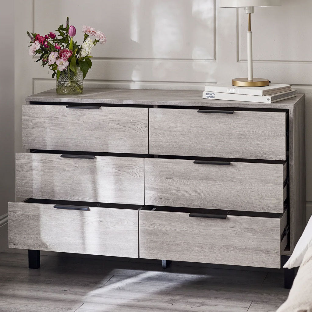 Wooden Chest Of 6 Drawers - Bali