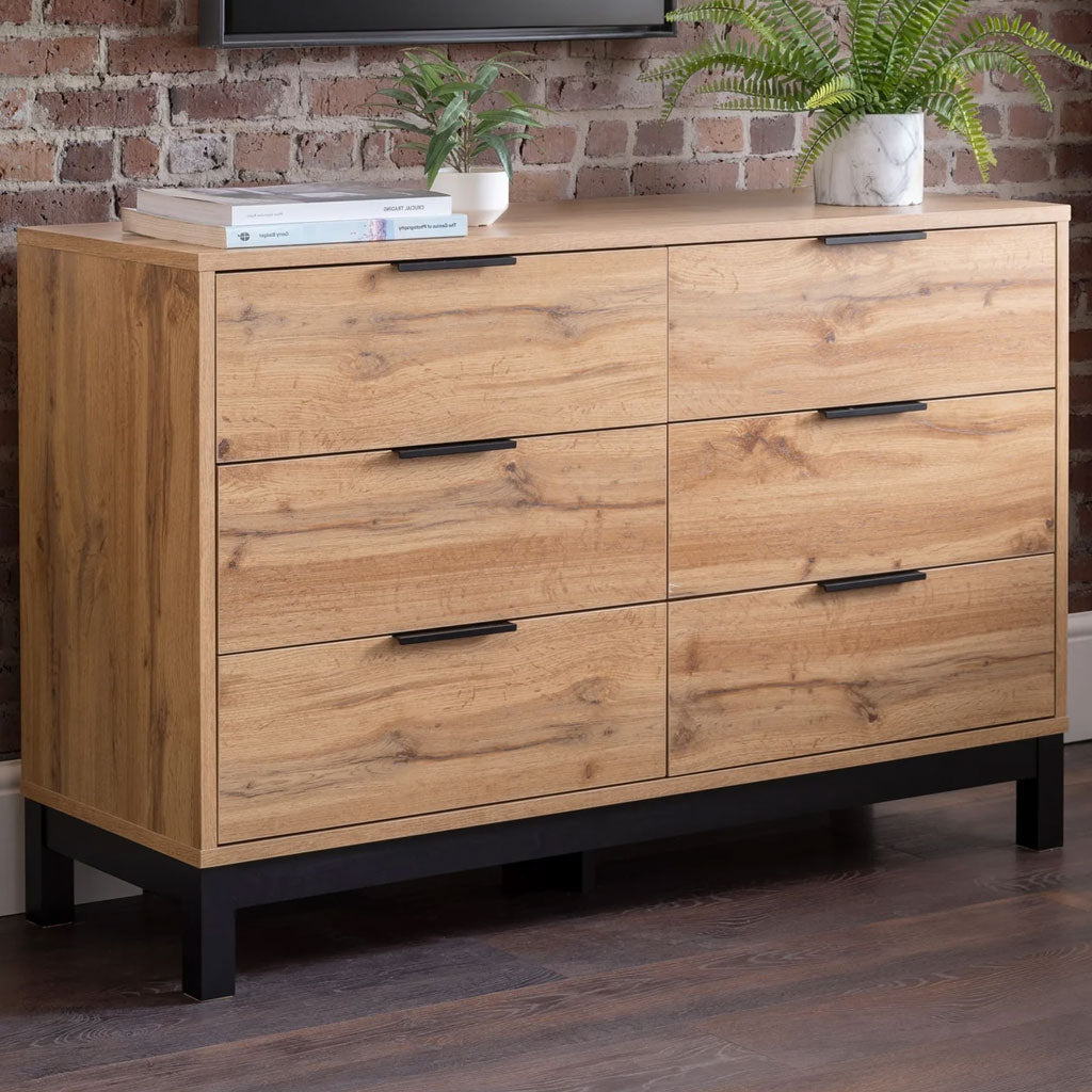 Wooden Chest Of 6 Drawers - Bali