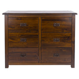 Wooden Chest Of 6 Drawers - Boston