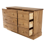 Wooden Chest Of 6 Drawers - Cotswold