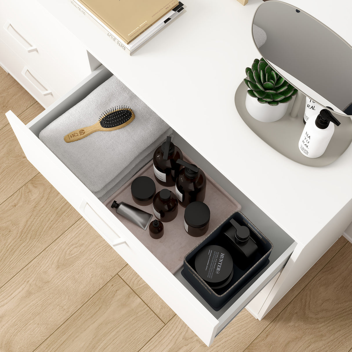 Wooden Chest Of 6 Drawers Double Dresser - Sofia