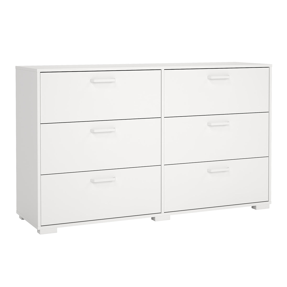 Wooden Chest Of 6 Drawers Double Dresser - Sofia