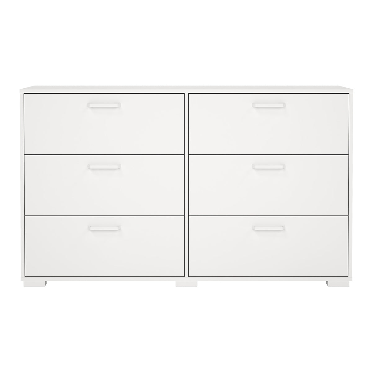 Wooden Chest Of 6 Drawers Double Dresser - Sofia
