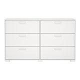 Wooden Chest Of 6 Drawers Double Dresser - Sofia
