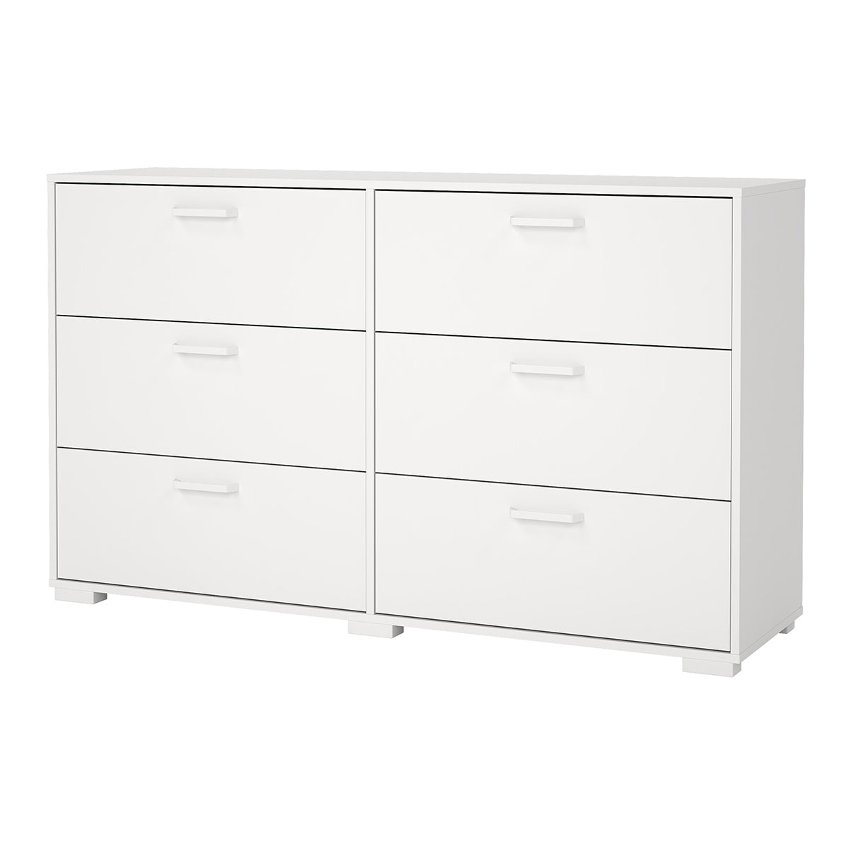 Wooden Chest Of 6 Drawers Double Dresser - Sofia