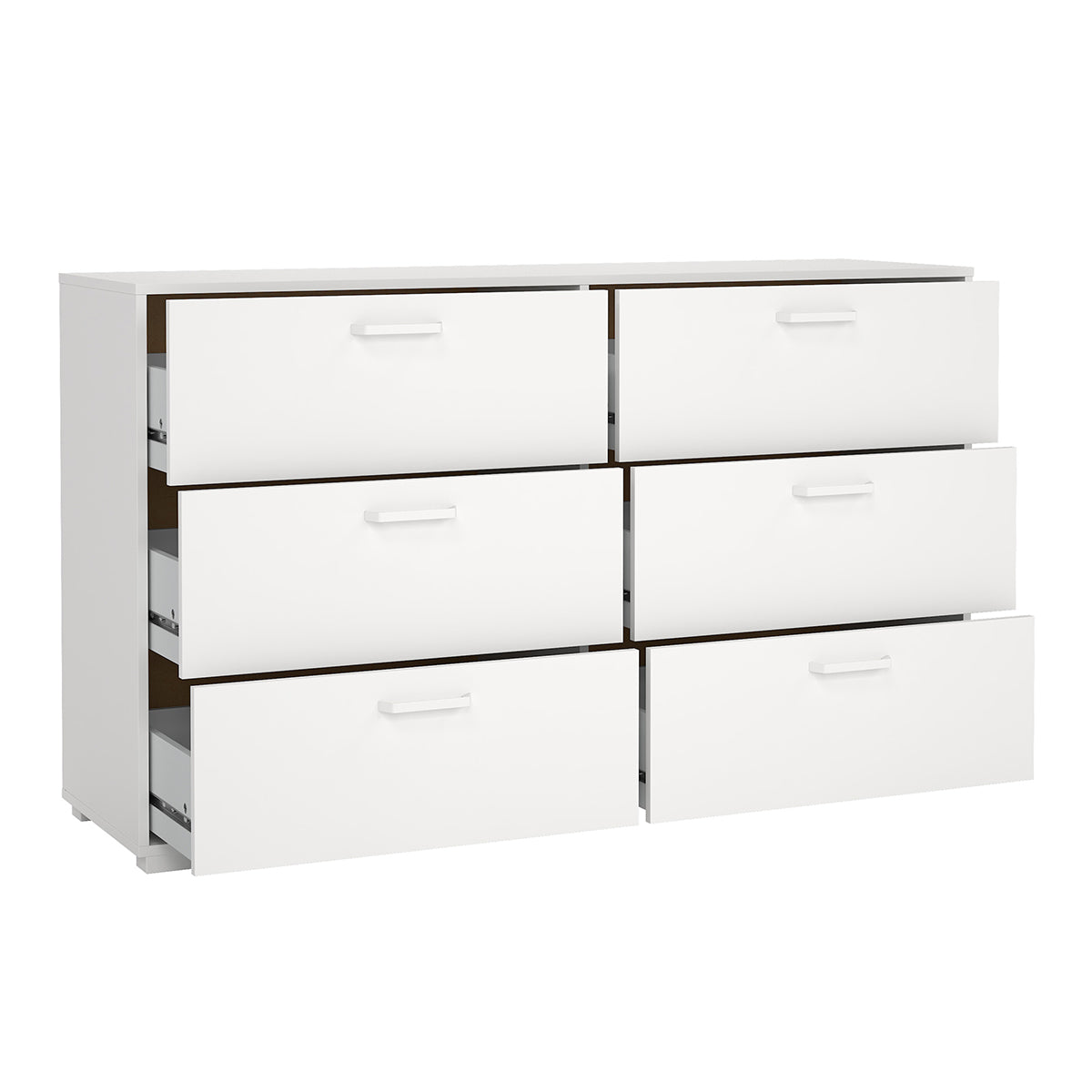 Wooden Chest Of 6 Drawers Double Dresser - Sofia