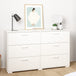 Wooden Chest Of 6 Drawers Double Dresser - Sofia