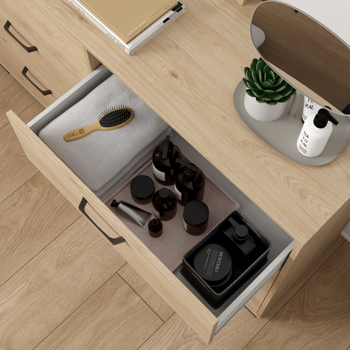 Wooden Chest Of 6 Drawers Double Dresser - Sofia