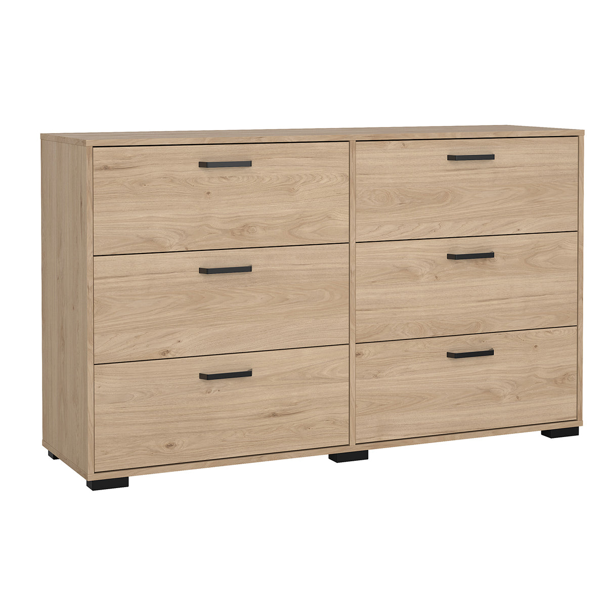 Wooden Chest Of 6 Drawers Double Dresser - Sofia