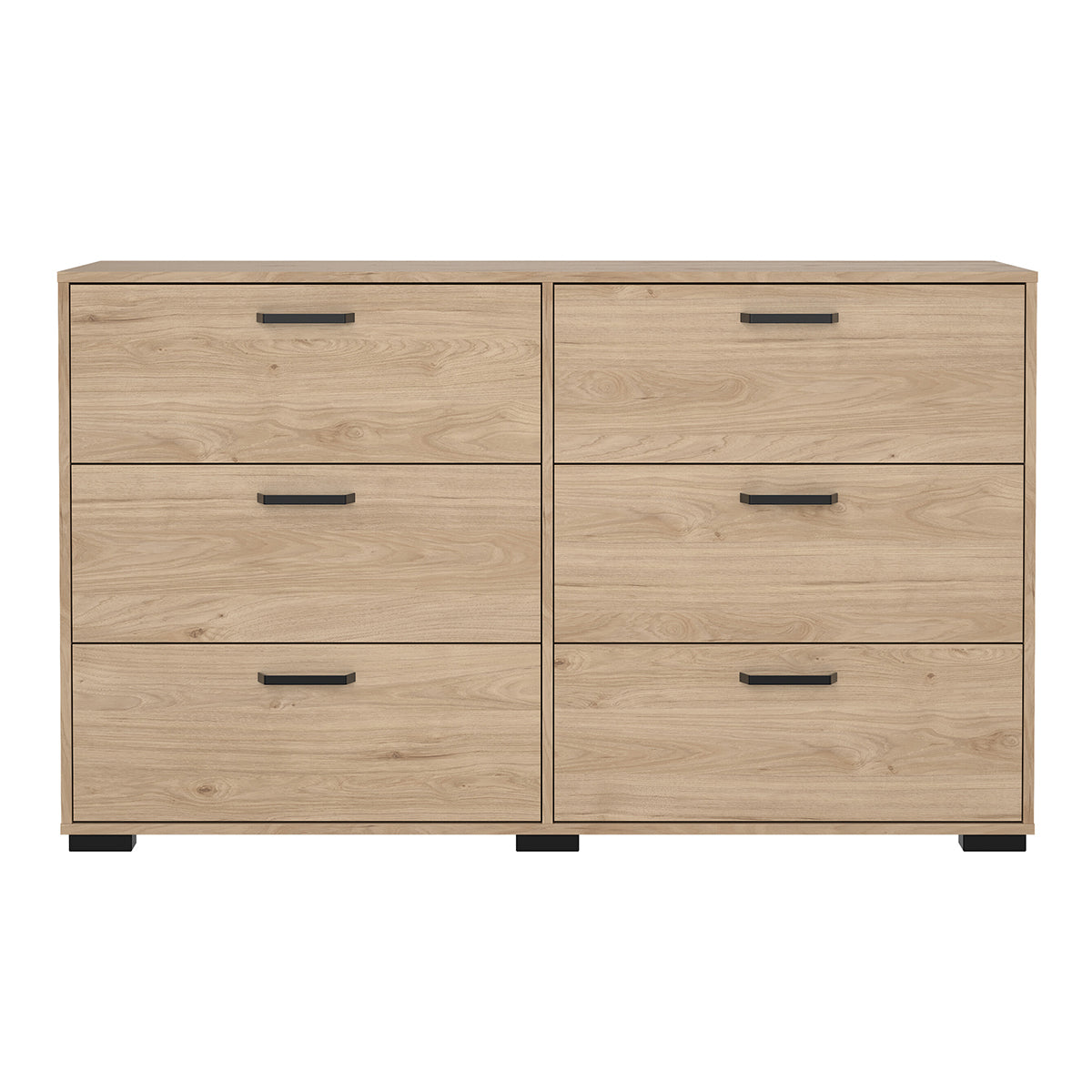 Wooden Chest Of 6 Drawers Double Dresser - Sofia