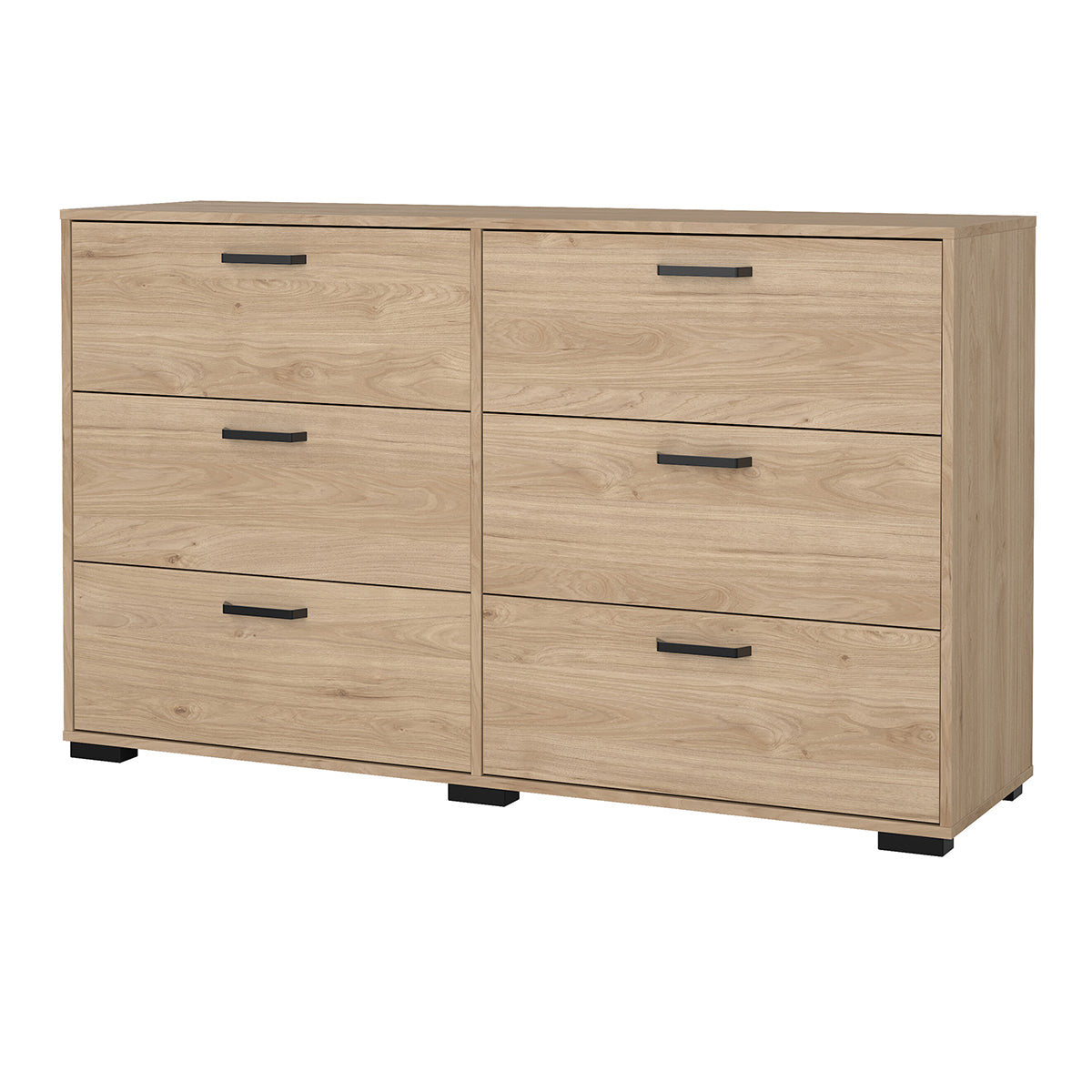 Wooden Chest Of 6 Drawers Double Dresser - Sofia