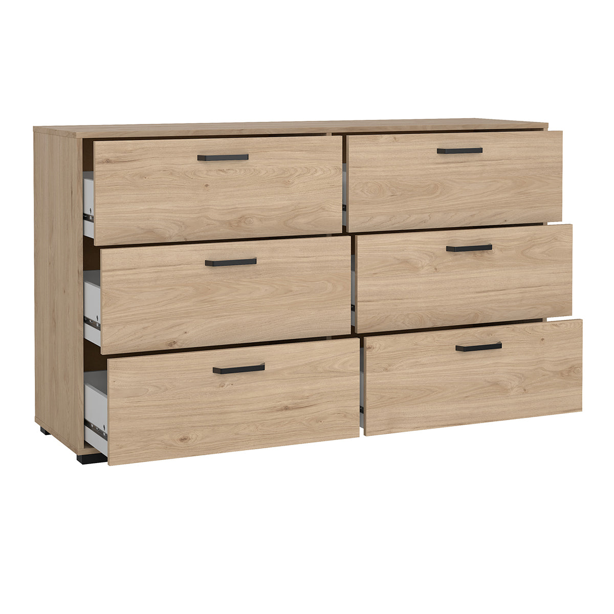 Wooden Chest Of 6 Drawers Double Dresser - Sofia