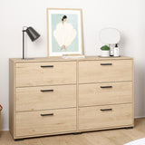 Wooden Chest Of 6 Drawers Double Dresser - Sofia