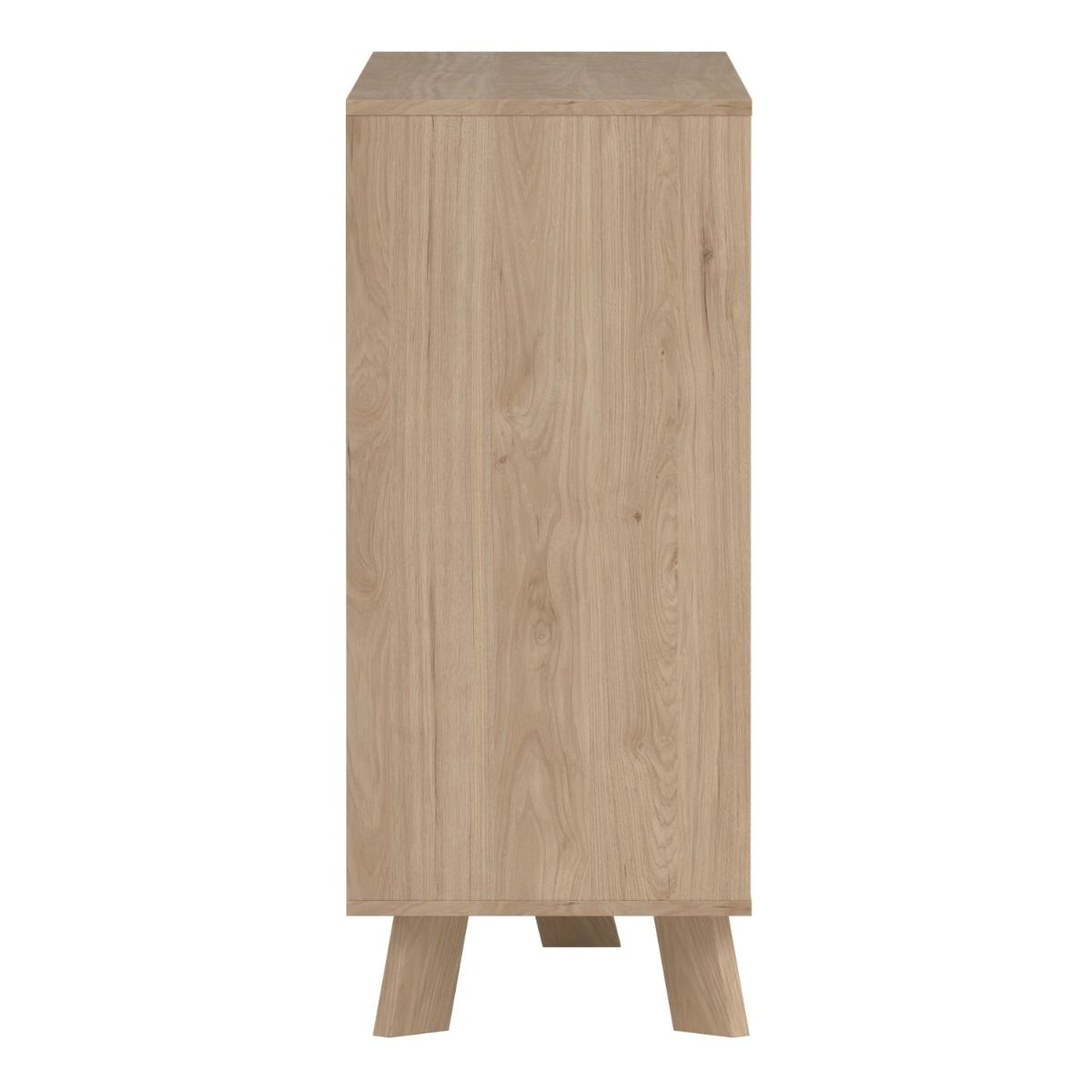 Wooden Chest Of 6 Drawers Double Dresser With White Fronts - Ikast