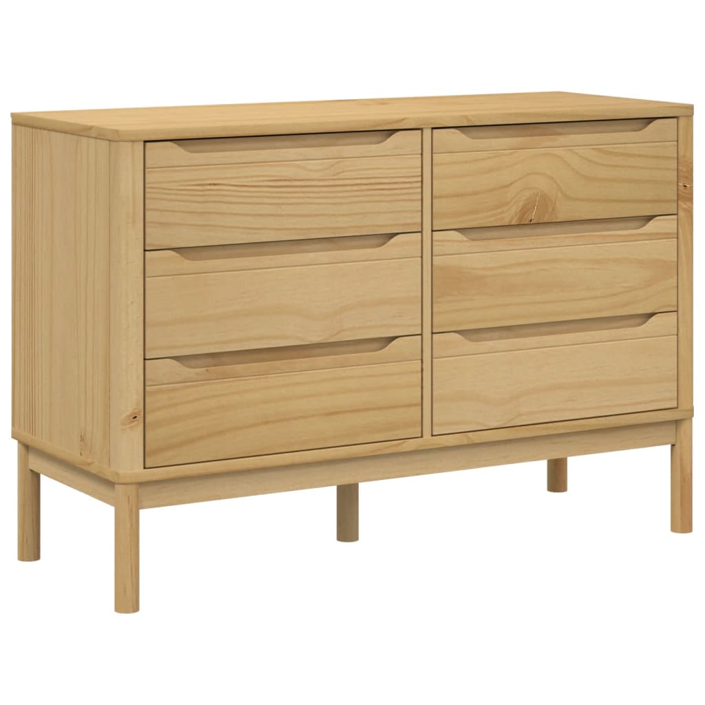Wooden Chest Of 6 Drawers - Floro