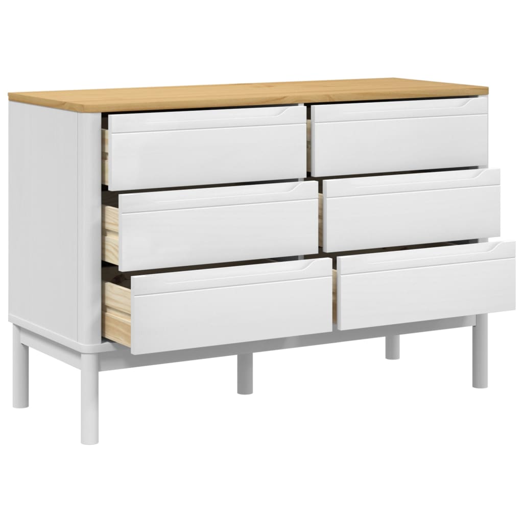 Wooden Chest Of 6 Drawers - Floro