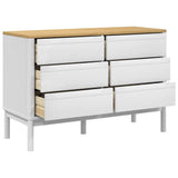 Wooden Chest Of 6 Drawers - Floro