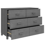Wooden Chest Of 6 Drawers - Hamar