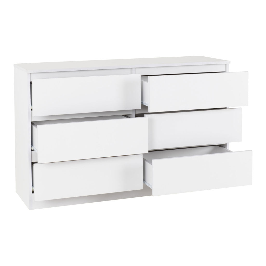 Wooden Chest Of 6 Drawers - Malvern