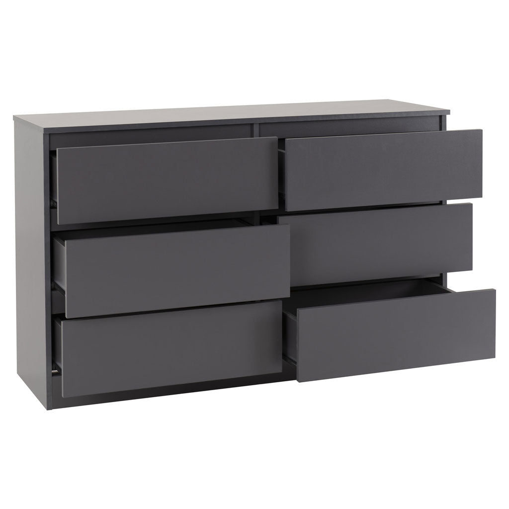 Wooden Chest Of 6 Drawers - Malvern