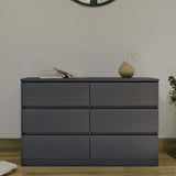 Wooden Chest Of 6 Drawers - Malvern