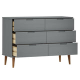Wooden Chest Of 6 Drawers - Molde