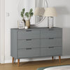 Wooden Chest Of 6 Drawers - Molde