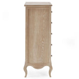 Wooden Chest Of 6 Drawers Narrow - Camille