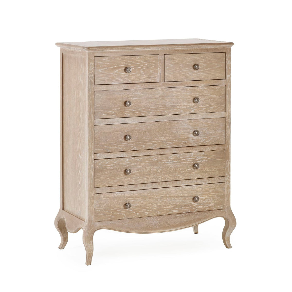 Wooden Chest Of 6 Drawers Narrow - Camille