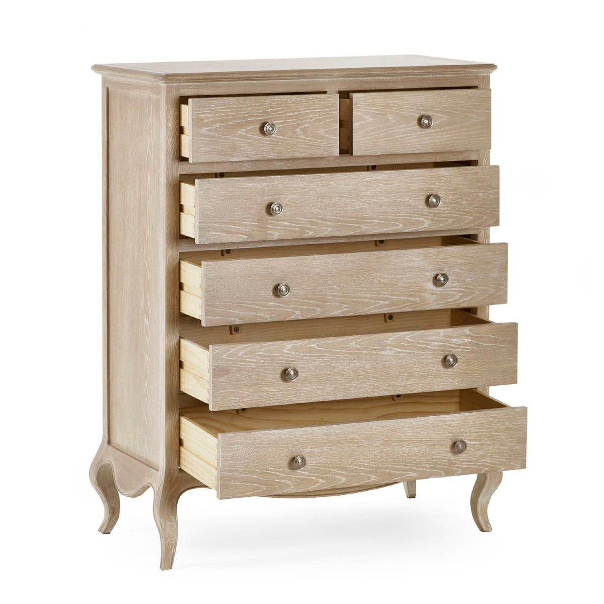 Wooden Chest Of 6 Drawers Narrow - Camille