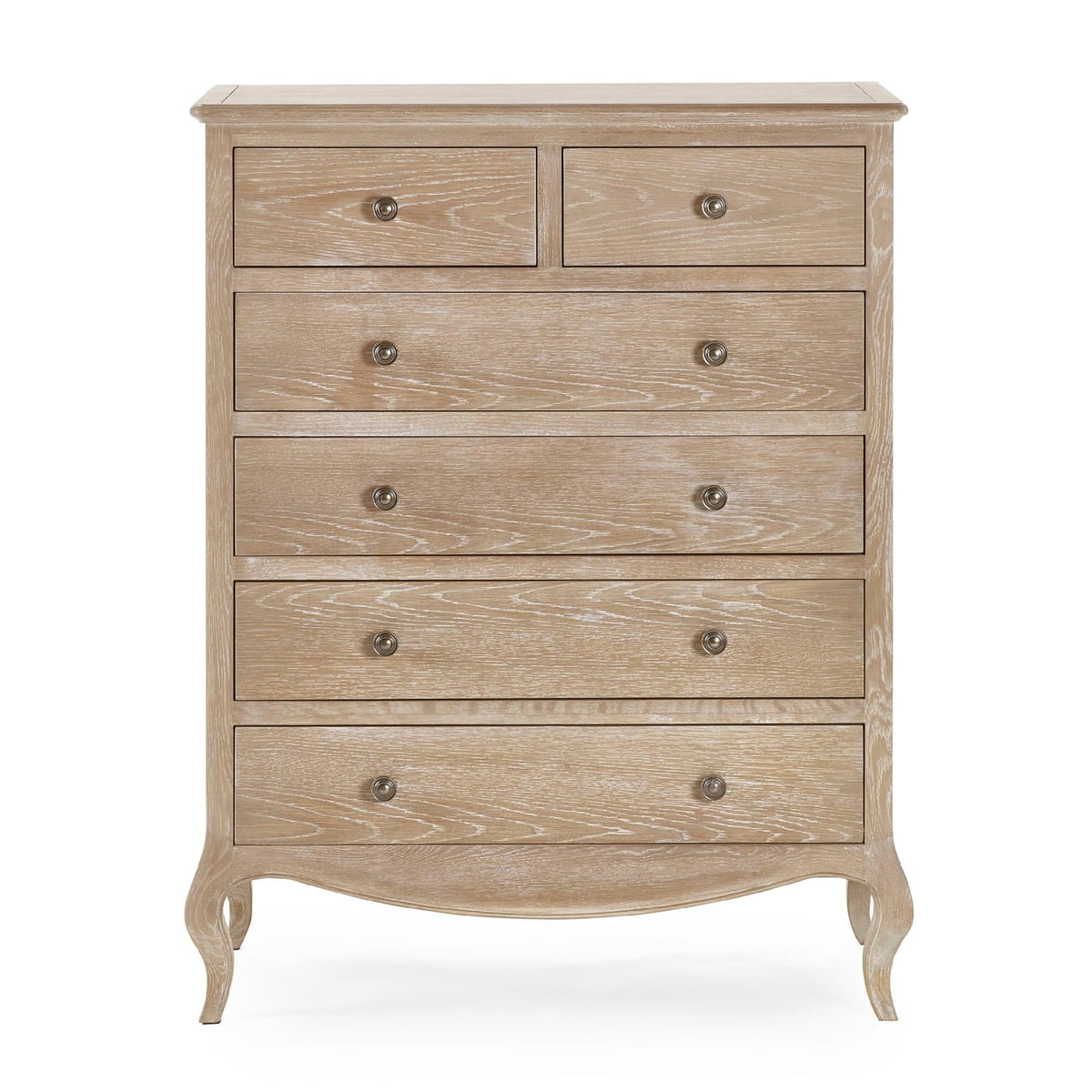 Wooden Chest Of 6 Drawers Narrow - Camille