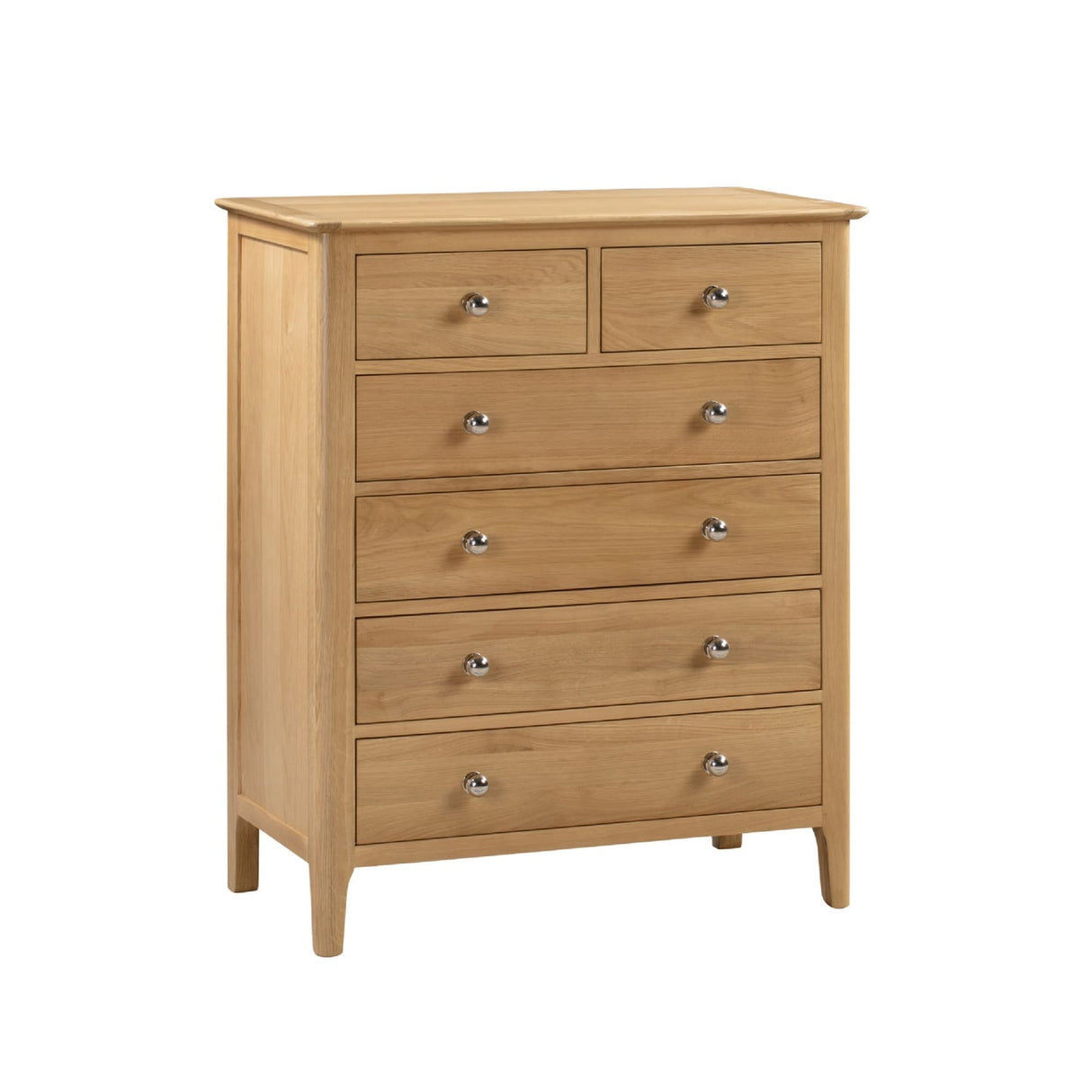 Wooden Chest Of 6 Drawers Narrow - Cotswold