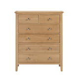 Wooden Chest Of 6 Drawers Narrow - Cotswold
