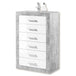 Wooden Chest Of 6 Drawers 66cm Wide Narrow - Petros