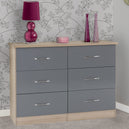 Wooden Chest Of 6 Drawers - Nevada