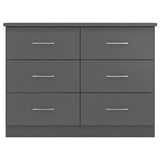 Wooden Chest Of 6 Drawers - Nevada