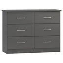 Wooden Chest Of 6 Drawers - Nevada