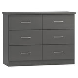 Wooden Chest Of 6 Drawers - Nevada