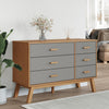 Wooden Chest Of 6 Drawers - Olden