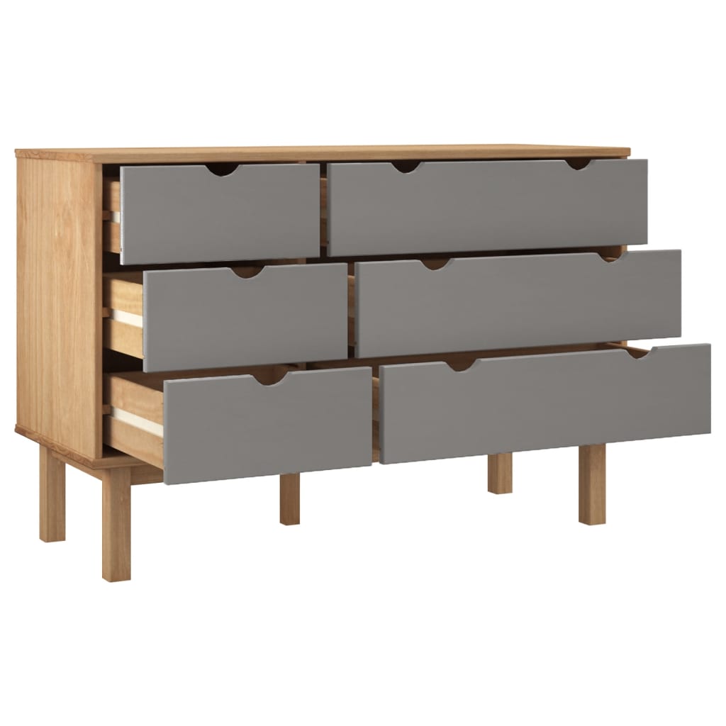 Wooden Chest Of 6 Drawers - Otta