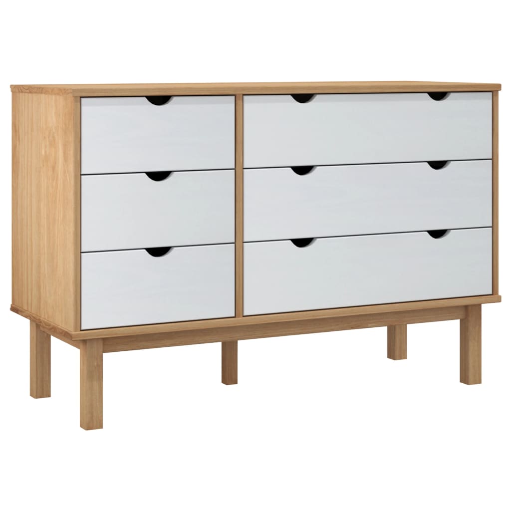 Wooden Chest Of 6 Drawers - Otta