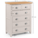 Wooden Chest Of 6 Drawers - Richmond