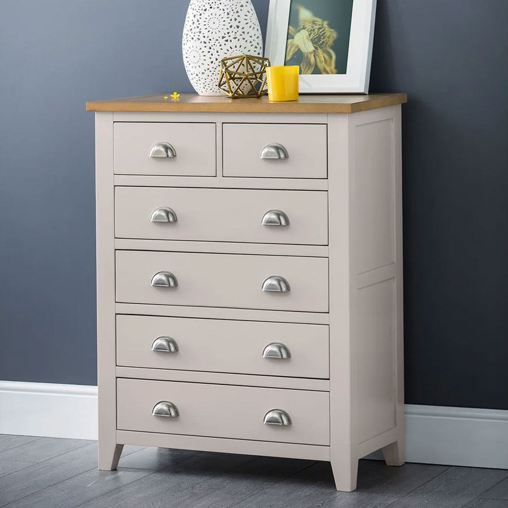 Wooden Chest Of 6 Drawers - Richmond