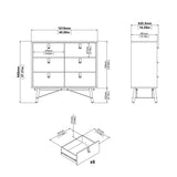 Wooden Chest Of 6 Drawers - Ry