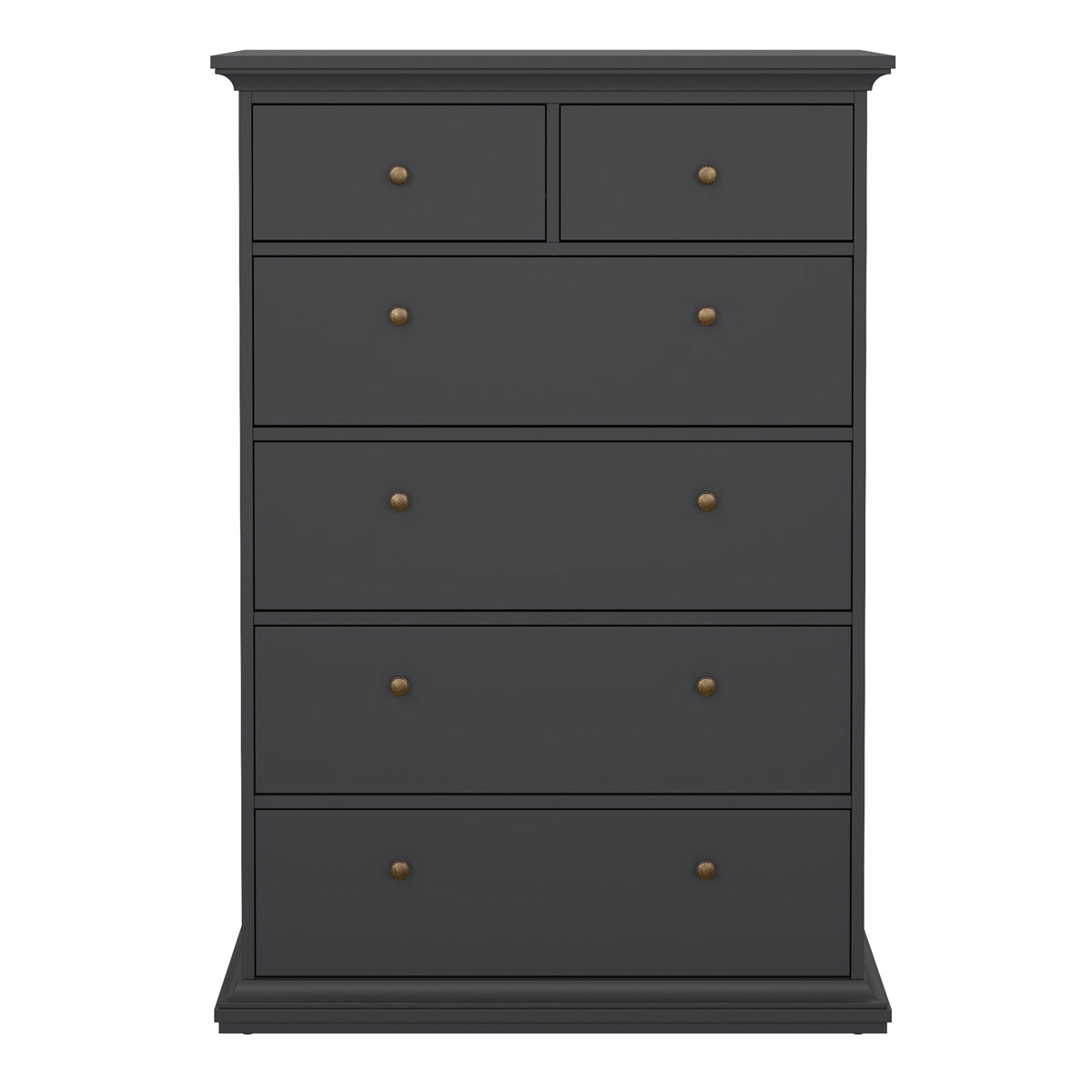 Wooden Chest Of 6 Drawers Tall - Paris